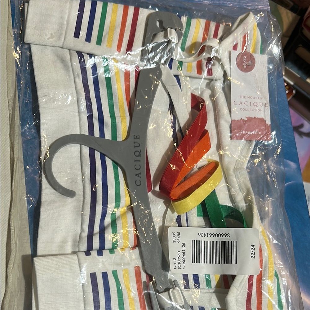 Cacique Multicolor Stripe Pajama Set
